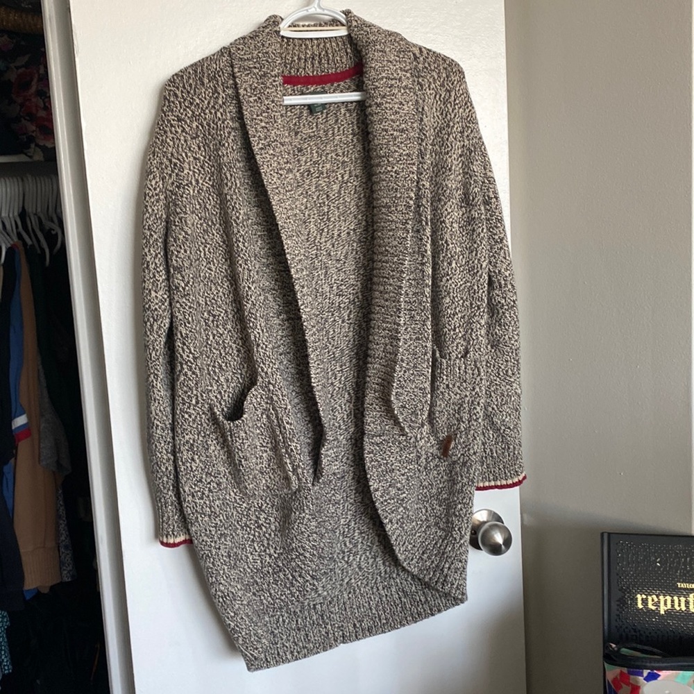 Roots long cabin cardigan